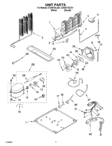 04 - Unit Parts parts for Whirlpool Refrigerator ET9AHTXLQ01 from AppliancePartsPros.com
