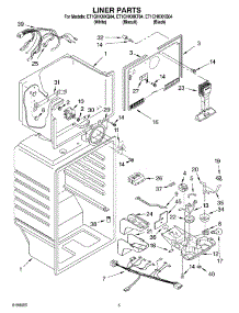 03 - Liner Parts parts for Whirlpool Refrigerator ET1CHKXKB04 from AppliancePartsPros.com