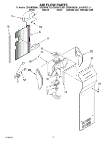 10 - Air Flow Parts parts for Whirlpool Refrigerator GS5SHGXLT01 from AppliancePartsPros.com