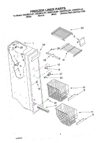 04 - Freezer Liner Parts parts for Whirlpool Refrigerator GS5SHGXLB01 from AppliancePartsPros.com