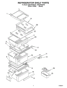 03 - Refrigerator Shelf Parts parts for Whirlpool Refrigerator 5VGS7SHGKT01 from AppliancePartsPros.com