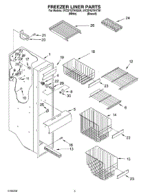 03 - Freezer Liner Parts parts for Whirlpool Refrigerator 5VED7GTKKT01 from AppliancePartsPros.com