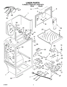 03 - Liner Parts parts for Whirlpool Refrigerator ET9AHTXLT01 from AppliancePartsPros.com