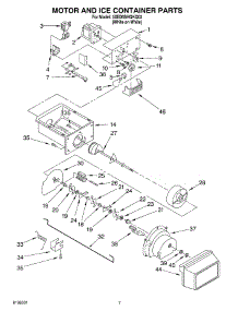 05 - Motor And Ice Container Parts parts for Whirlpool Refrigerator 3XED5SHQKQ02 from AppliancePartsPros.com