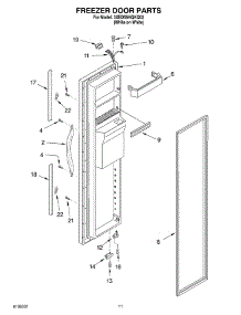 07 - Freezer Door Parts parts for Whirlpool Refrigerator 3XED5SHQKQ02 from AppliancePartsPros.com