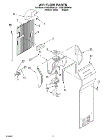 10 - Air Flow Parts parts for Whirlpool Refrigerator 5VGS7SHGKT01 from AppliancePartsPros.com