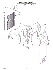 06 - Air Flow Parts parts for Whirlpool Refrigerator 5VED7GTKKQ01 from AppliancePartsPros.com