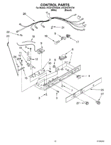 07 - Control Parts parts for Whirlpool Refrigerator 5VED7GTKKQ01 from AppliancePartsPros.com