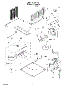 04 - Unit Parts parts for Whirlpool Refrigerator ET1MTEXLQ02 from AppliancePartsPros.com