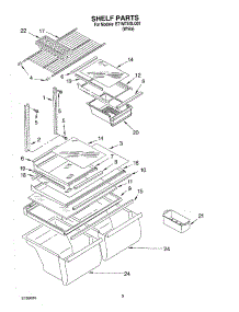 05 - Shelf Parts, Optional Parts parts for Whirlpool Refrigerator ET1MTEXLQ02 from AppliancePartsPros.com
