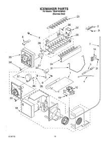 12 - Icemaker Parts, Parts Not Illustrated parts for Whirlpool Refrigerator 7ED5FHEXMS00 from AppliancePartsPros.com