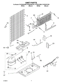 04 - Unit Parts parts for Whirlpool Refrigerator ET4CSKYKT02 from AppliancePartsPros.com