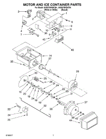 05 - Motor And Ice Container Parts parts for Whirlpool Refrigerator 5VGS7SHGKQ01 from AppliancePartsPros.com