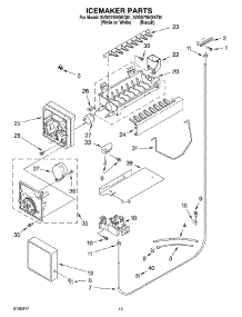 12 - Icemaker Parts, Parts Not Illustrated parts for Whirlpool Refrigerator 5VGS7SHGKQ01 from AppliancePartsPros.com