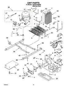 09 - Unit Parts parts for Whirlpool Refrigerator 7GS2SHAXMS00 from AppliancePartsPros.com