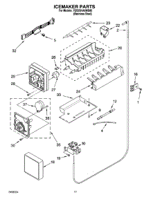 10 - Icemaker Parts parts for Whirlpool Refrigerator 7GS2SHAXMS00 from AppliancePartsPros.com