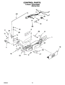 11 - Control Parts parts for Whirlpool Refrigerator 7GS2SHAXMS00 from AppliancePartsPros.com