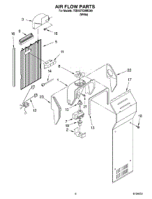 04 - Air Flow Parts parts for Whirlpool Refrigerator 7ED0GTQXMQ00 from AppliancePartsPros.com