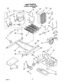 09 - Unit Parts parts for Whirlpool Refrigerator 7ED5GHGXMQ00 from AppliancePartsPros.com
