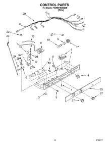 11 - Control Parts parts for Whirlpool Refrigerator 7ED5GHGXMQ00 from AppliancePartsPros.com
