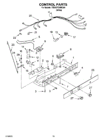 11 - Control Parts, Parts Not Illustrated parts for Whirlpool Refrigerator 7ED0GTQXMQ00 from AppliancePartsPros.com