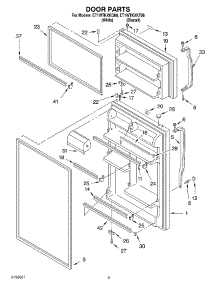 02 - Door Parts parts for Whirlpool Refrigerator ET1WTKXKT08 from AppliancePartsPros.com