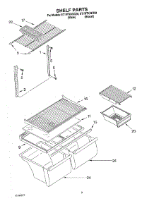 05 - Shelf Parts, Optional Parts parts for Whirlpool Refrigerator ET1WTKXKT08 from AppliancePartsPros.com