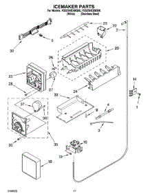10 - Icemaker Parts parts for Whirlpool Refrigerator 7GS2SHEXMS00 from AppliancePartsPros.com