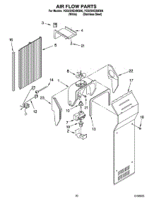 12 - Air Flow Parts, Parts Not Illustrated parts for Whirlpool Refrigerator 7GS2SHEXMS00 from AppliancePartsPros.com