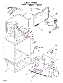 03 - Liner Parts parts for Whirlpool Refrigerator ET1MTKXKQ08 from AppliancePartsPros.com