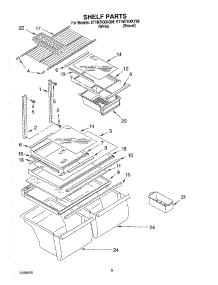 05 - Shelf Parts, Optional Parts parts for Whirlpool Refrigerator ET1MTKXKQ08 from AppliancePartsPros.com