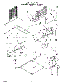 04 - Unit Parts parts for Whirlpool Refrigerator ET1MTKXKT08 from AppliancePartsPros.com