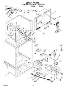 03 - Liner Parts parts for Whirlpool Refrigerator ET1WTKXKQ08 from AppliancePartsPros.com