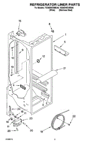 02 - Refrigerator Liner Parts parts for Whirlpool Refrigerator 7GS6SHEXMQ00 from AppliancePartsPros.com