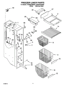 04 - Freezer Liner Parts parts for Whirlpool Refrigerator 7GS6SHEXMQ00 from AppliancePartsPros.com