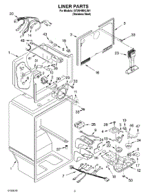 02 - Liner Parts parts for Whirlpool Refrigerator GT2SHMXLS01 from AppliancePartsPros.com