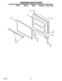 06 - Freezer Door Parts, Optional Parts parts for Whirlpool Refrigerator GR9SHKXKB03 from AppliancePartsPros.com