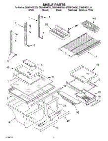 03 - Shelf Parts parts for Whirlpool Refrigerator GR9SHKXKL03 from AppliancePartsPros.com