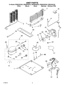05 - Unit Parts parts for Whirlpool Refrigerator GR9SHKXKT03 from AppliancePartsPros.com