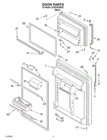 02 - Door Parts parts for Whirlpool Refrigerator ET9CHKXKB03 from AppliancePartsPros.com