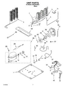 04 - Unit Parts parts for Whirlpool Refrigerator ET9CHKXKB03 from AppliancePartsPros.com