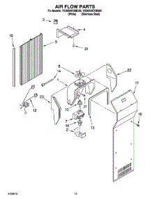 09 - Air Flow Parts parts for Whirlpool Refrigerator 7GS6SHEXMS00 from AppliancePartsPros.com