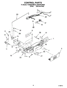 10 - Control Parts parts for Whirlpool Refrigerator 7GS6SHEXMS00 from AppliancePartsPros.com