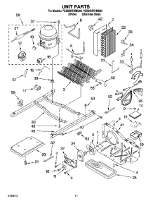 11 - Unit Parts parts for Whirlpool Refrigerator 7GS6SHEXMS00 from AppliancePartsPros.com