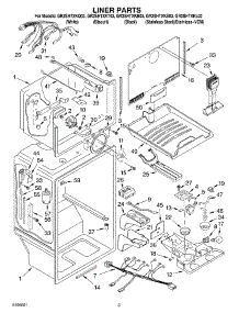 02 - Liner Parts parts for Whirlpool Refrigerator GR2SHTXKB03 from AppliancePartsPros.com