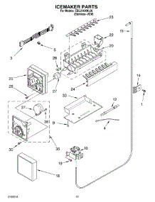 12 - Icemaker Parts, Parts Not Illustrated parts for Whirlpool Refrigerator ED5JHAXML00 from AppliancePartsPros.com