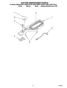 08 - Water Dispenser Parts, Optional Parts parts for Whirlpool Refrigerator GR2SHTXKB03 from AppliancePartsPros.com