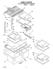 05 - Shelf Parts, Optional Parts parts for Whirlpool Refrigerator ET8LFKXKQ03 from AppliancePartsPros.com