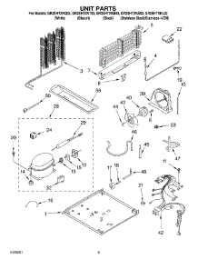 05 - Unit Parts parts for Whirlpool Refrigerator GR2SHTXKL03 from AppliancePartsPros.com