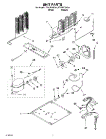 04 - Unit Parts parts for Whirlpool Refrigerator ET8LFKXKT03 from AppliancePartsPros.com